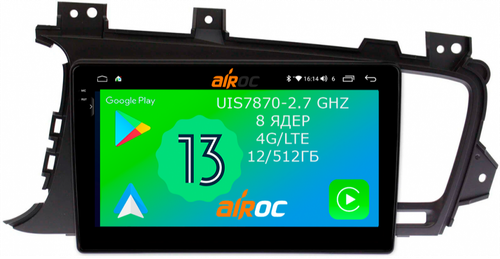 Магнитола для KIA Optima 3 2011-2013 TF - Airoc 2K AU-2322 на Android 13, Быстрейшая, SIM-слот
