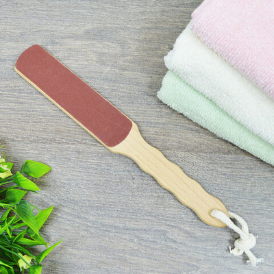 Терка педикюрная 2-х сторонняя овальная, 280*44*8мм, тм "Бацькина баня"