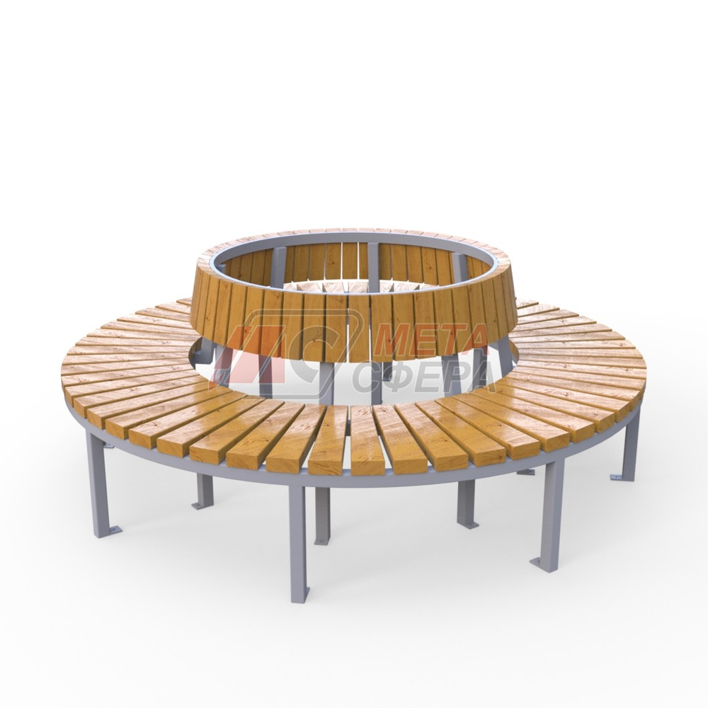 Скамейка Блок радиусная