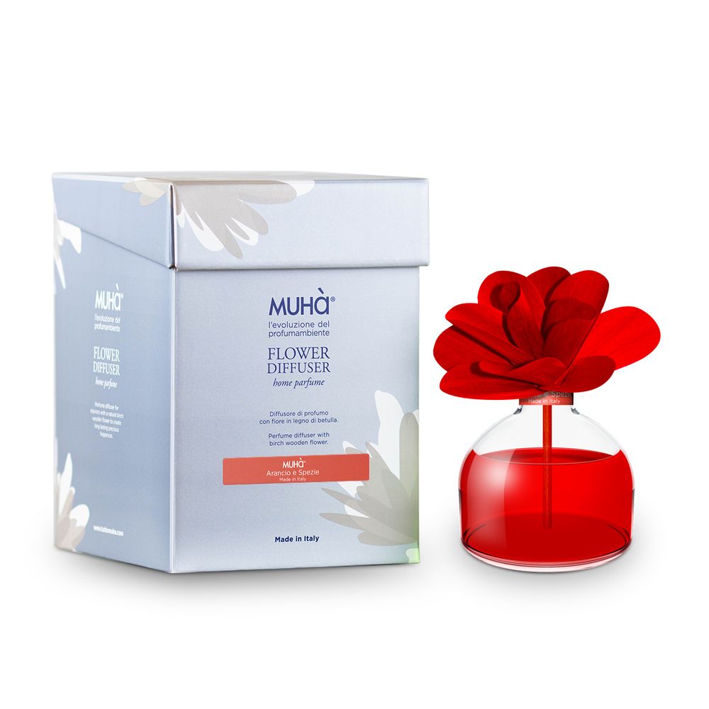Ароматический диффузор Muha Апельсин и итальянские специи с цветком