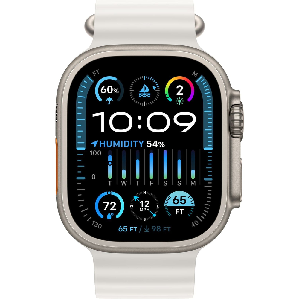 Apple Watch Ultra 2 49mm Ocean Band White / Titanium Case