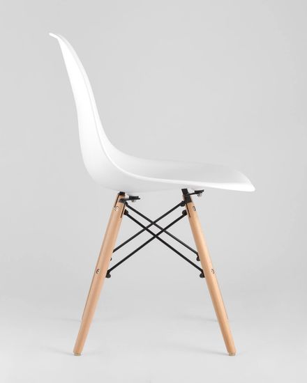 Стул Eames Style DSW белый (разборный каркас)