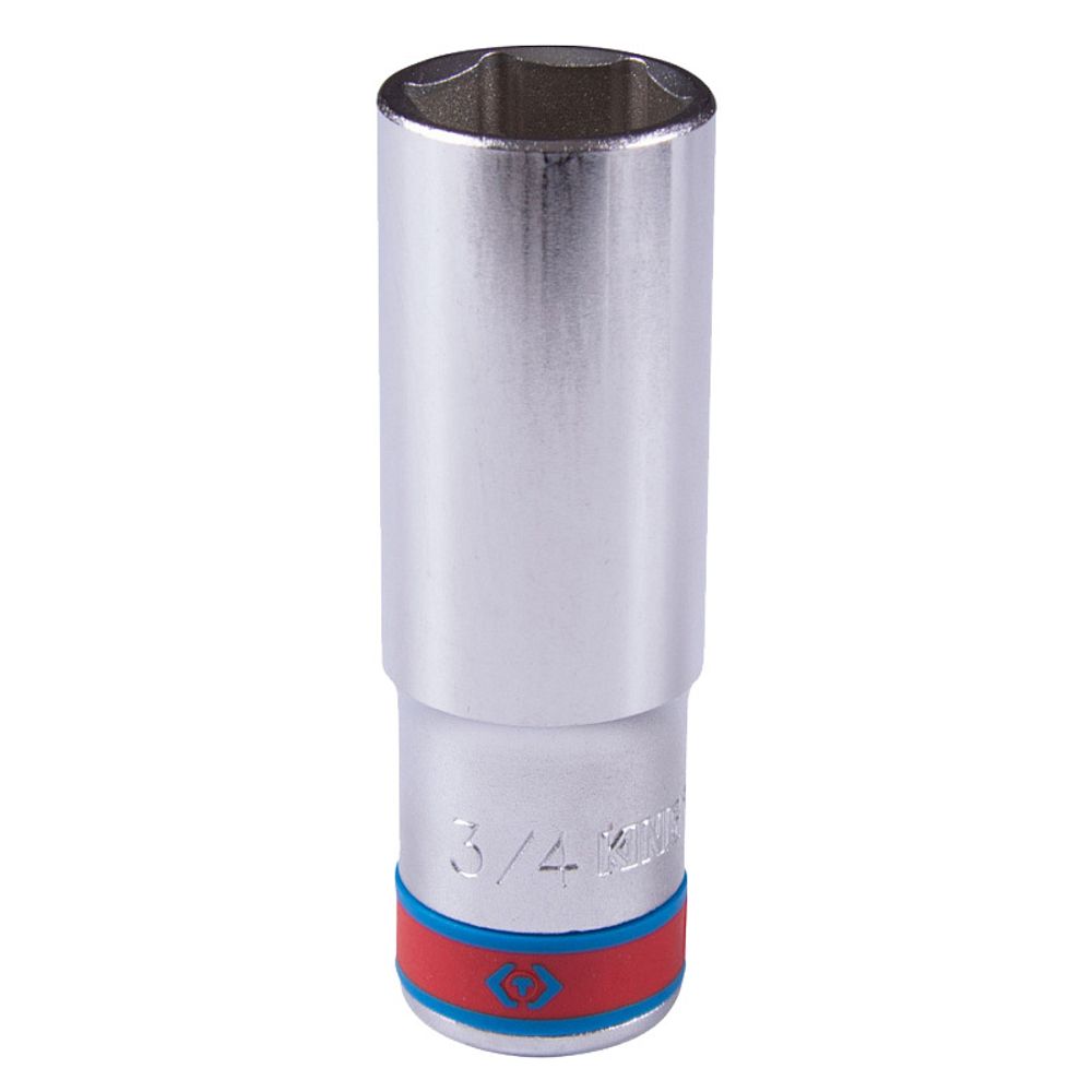 KING TONY (423524S) Головка торцевая глубокая шестигранная 1/2&quot;, дюймовая 3/4&quot;