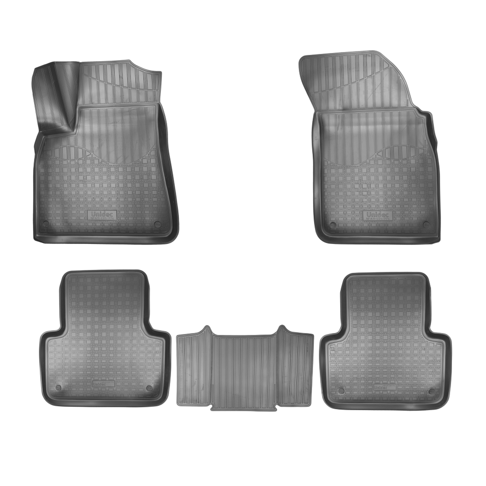 Ковры в салон Norplast/Unidec для Audi Q7 в кузове 4M (2015-)Полиуретан,5 мест арт.NPA11-C05-774
