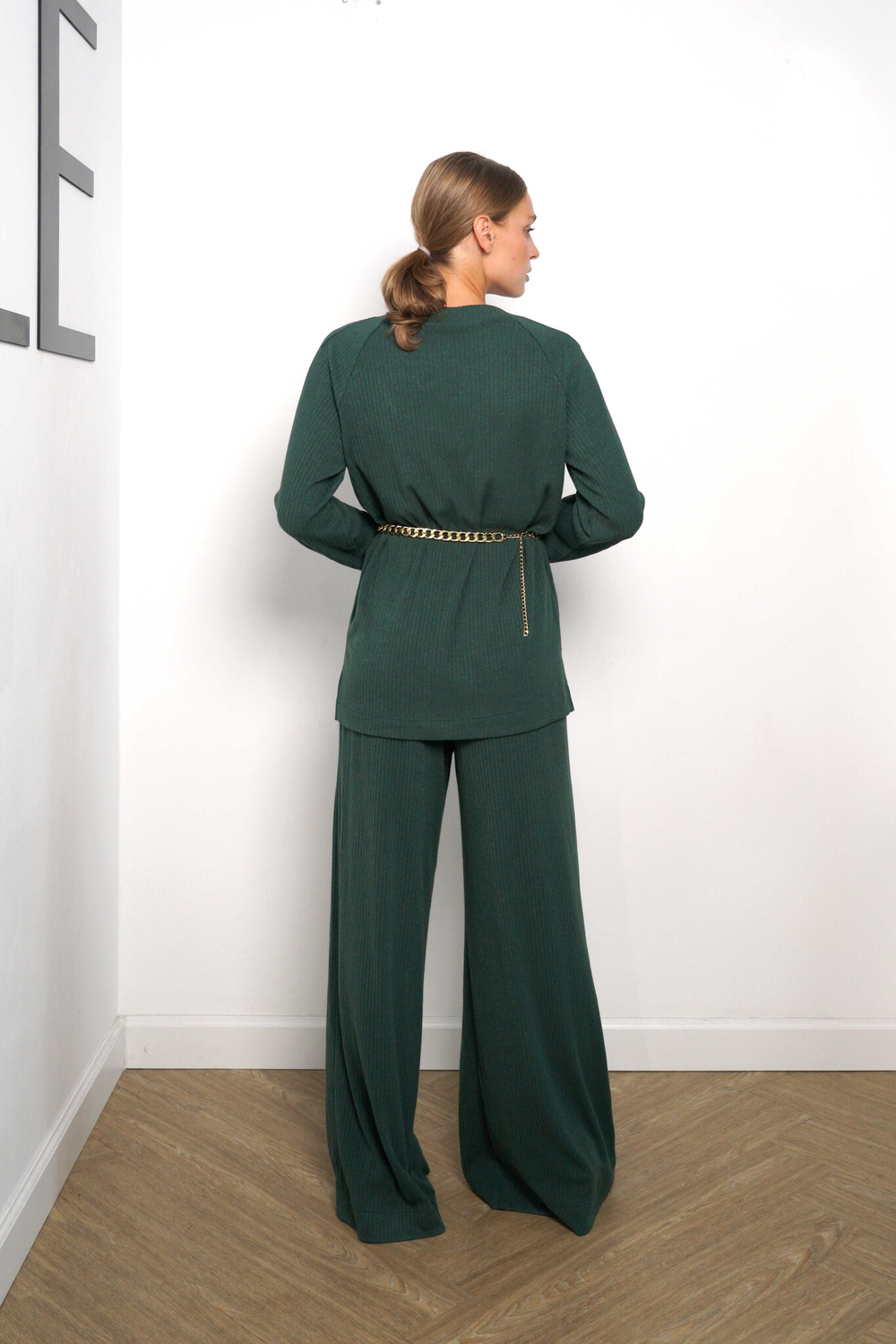 Lilit брюки из шерсти в изумрудном