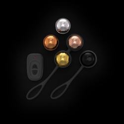 Набор вагинальных шариков Dorcel TRAINING BALLS со смещенным центром тяжести и вибрацией
