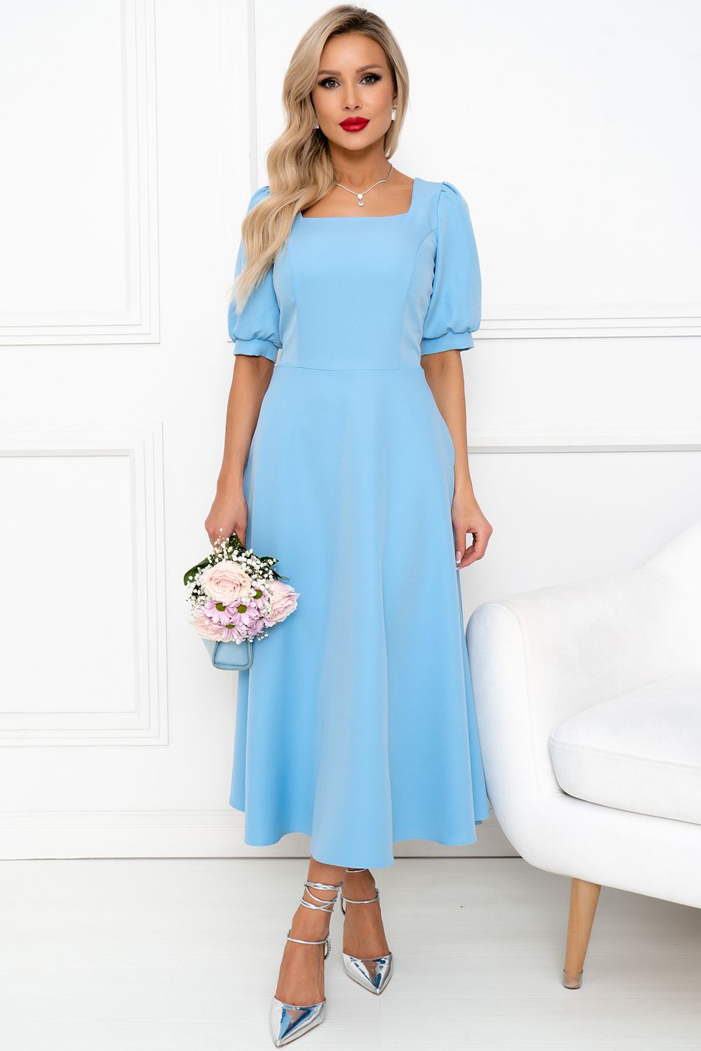 Платье Моника (голубой) Р11-1200/2 Nikol