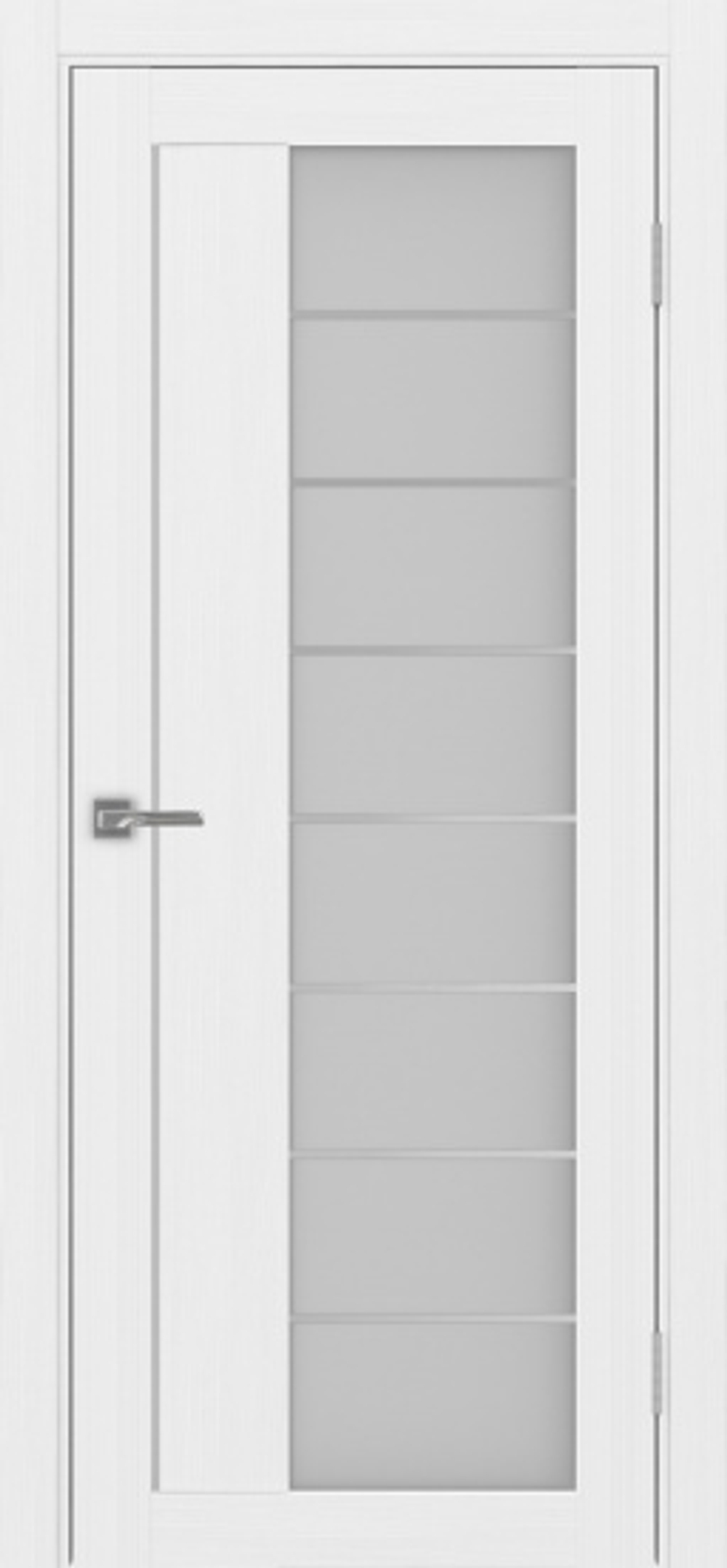 Межкомнатная дверь Optima Porte ТУРИН 524АССSC.22 Молдинг AL мат.хром