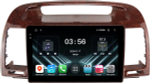 Магнитола Toyota Camry 30 2001-2006 (рамка дерево 1) - FarCar DX3020M монитор 9.5" IPS на Android 13, 4+64Гб, CarPlay