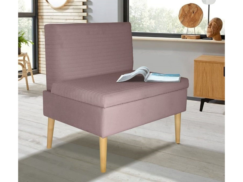 Диван ОАЗИС-1 ДУ узкий пудра №15