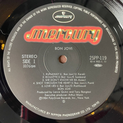 Винтажная виниловая пластинка LP Bon Jovi Runaway (Japan 1984) (Obi) Get Ready