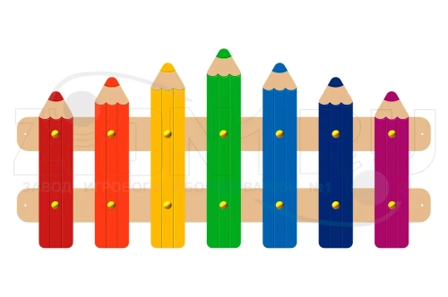 Ограждение детской площадки «Карандаши»