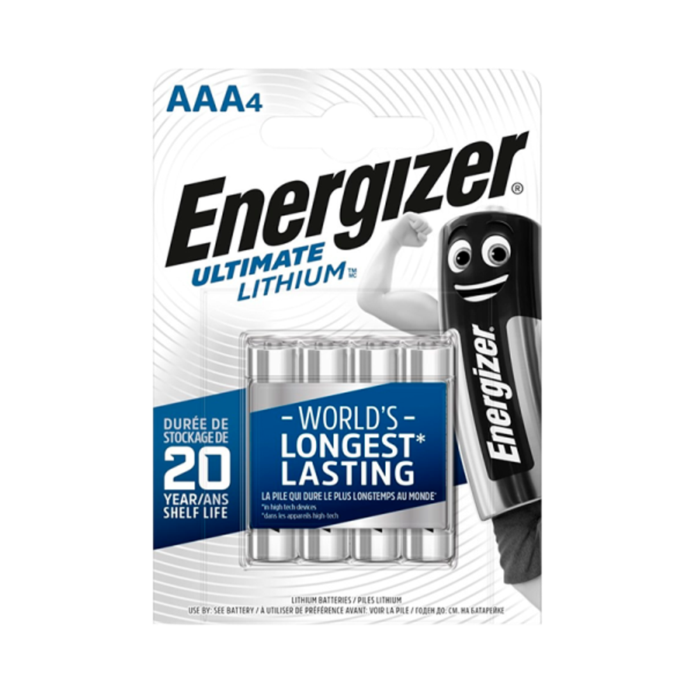 7638900273267 Energizer Ultimate Lithium R03/AAA (L92) 4BL элемент питания