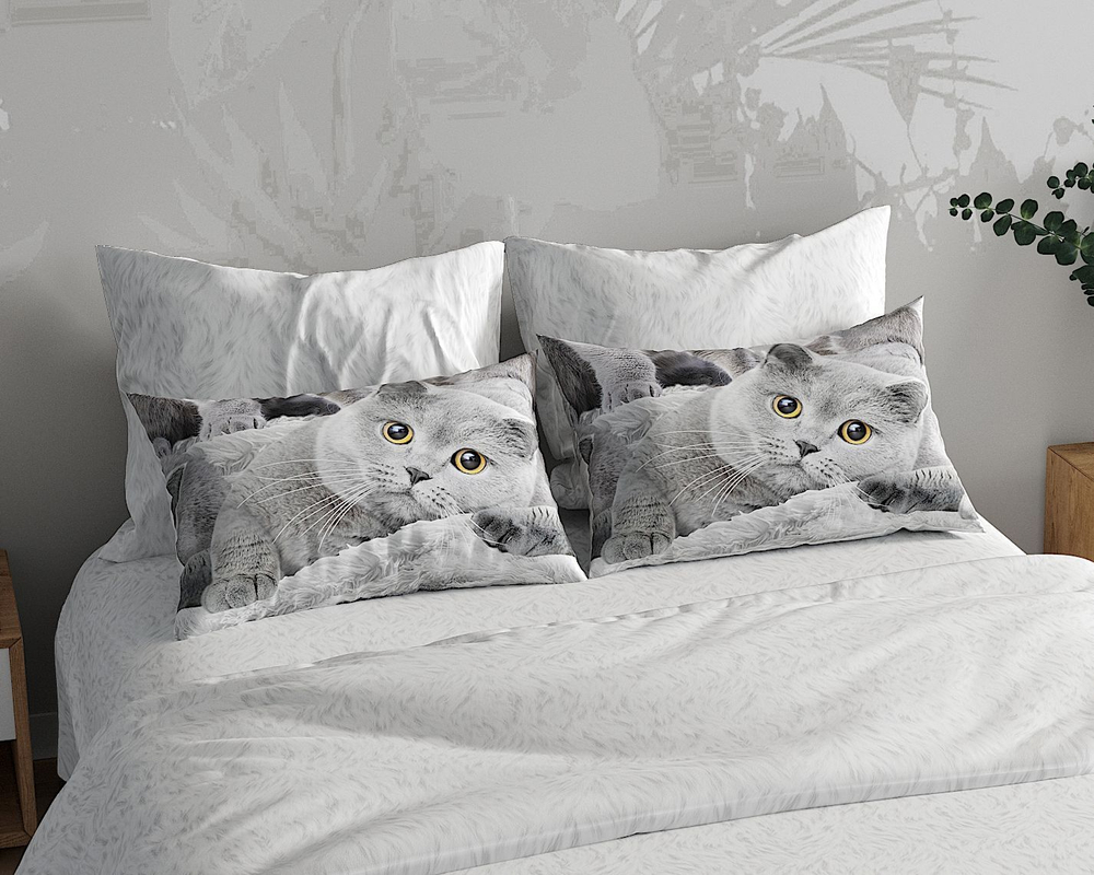 Постельное белье 2 спальное, простыня евро 220х240, перкаль, наволочки 70х70 , хлопок 100%