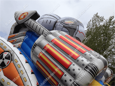 Коммерческий надувной батут "Робот" 13.5*7*9 м