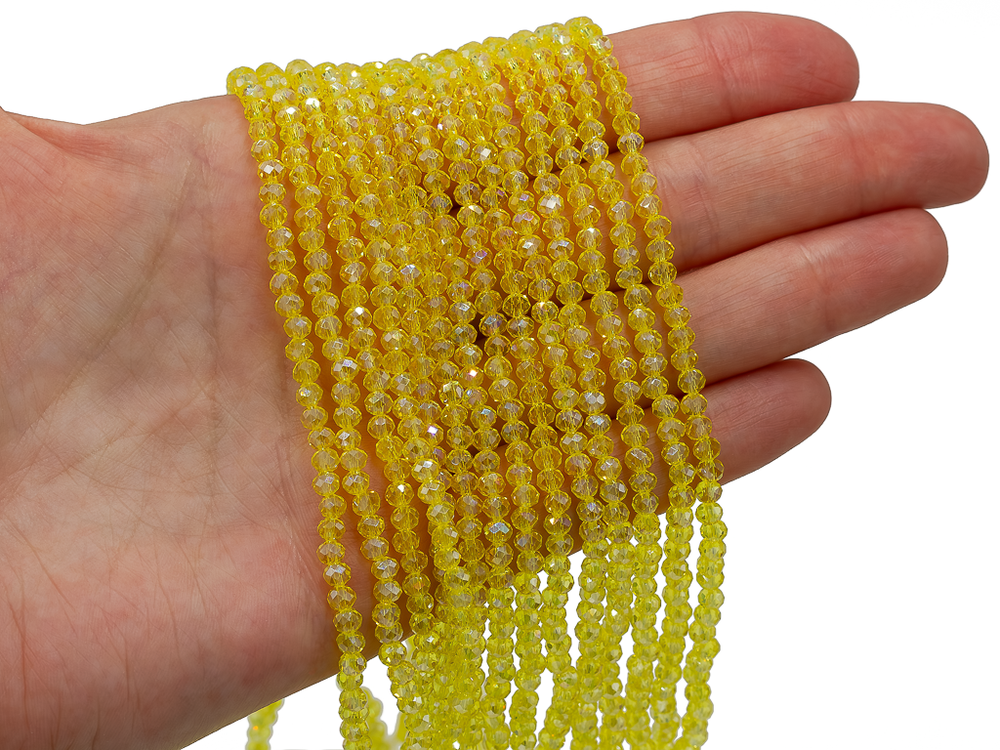 Нить бусин для украшений 3,5мм (ювелирное стекло)