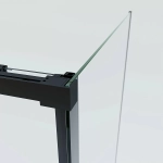Душевой уголок Vincea Soft 2 120х80 VSR-3SO28012CLB стекло прозрачное/профиль черный
