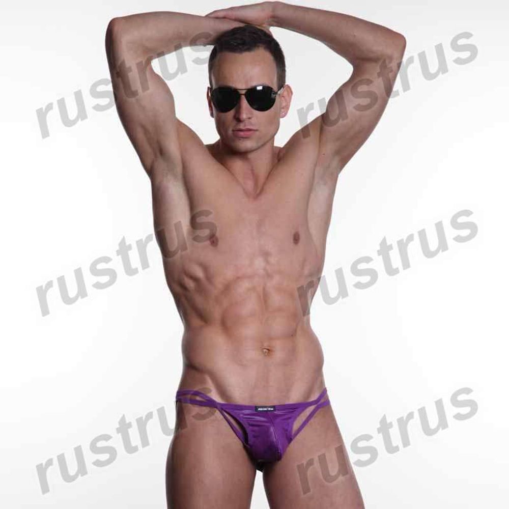Мужские трусы слипы фиолетовые MENVIEW