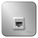 BLANCA О/У РОЗЕТКА компьютерная RJ45, кат.5E, ИЗОЛ.ПЛ., АЛЮМИНИЙ