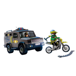 Playmobil - Тактический транспорт SWAT + мотоцикл 72066