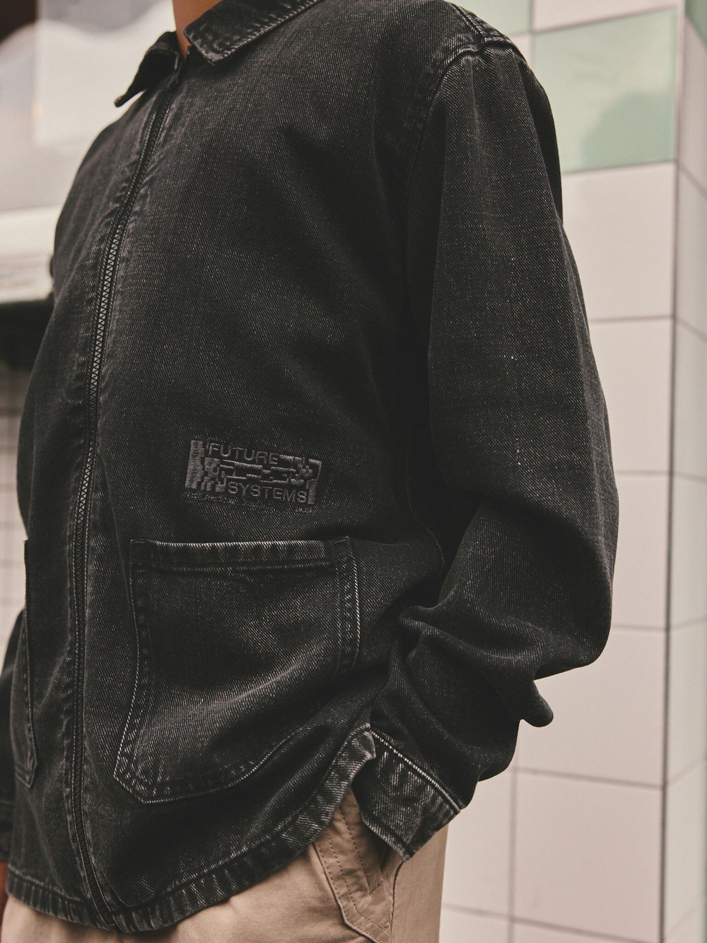 Рубашка джинсовая для мальчика Next B12-114, Черный