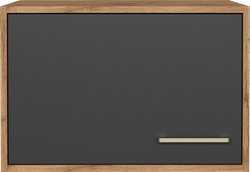 Шкаф-антресоль DIWO Кострома навесной 60x40х42 см, дуб вотан, антрацит, ручка золото