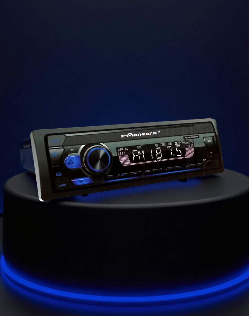Автомагнитола FM/BT/USB/TFplayer DV-pioneer.OK MVH-S110UB