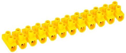 Колодка клеммная полистирол ЗВИ-10 н/г 2.5-6кв.мм желт. (блист.2шт) IEK UZV7-010-06-2