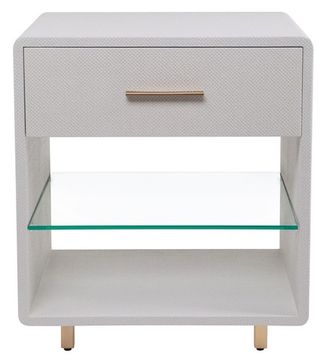 Бежевая прикроватная тумба “Тейт”