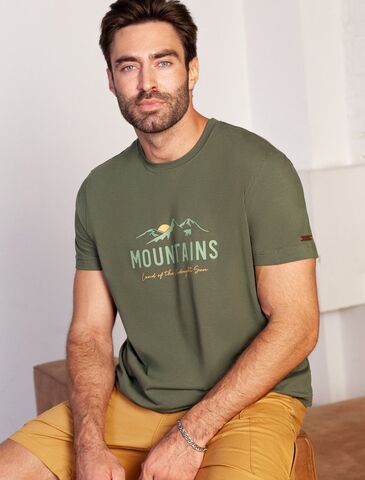 Футболка из премиального хлопка с авторским принтом  U49.045 (122067)