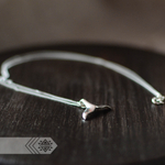 Подвеска ПЛАВНИК с цепочкой, серебро