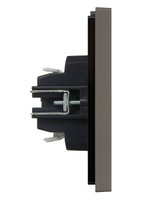 FORTE&PIANO Выключатель 1-клавишный с индикацией 10А FP302 серый IEK