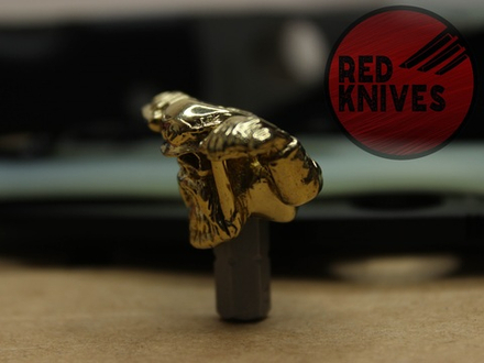 Бусина темлячная "Байкер", латунь