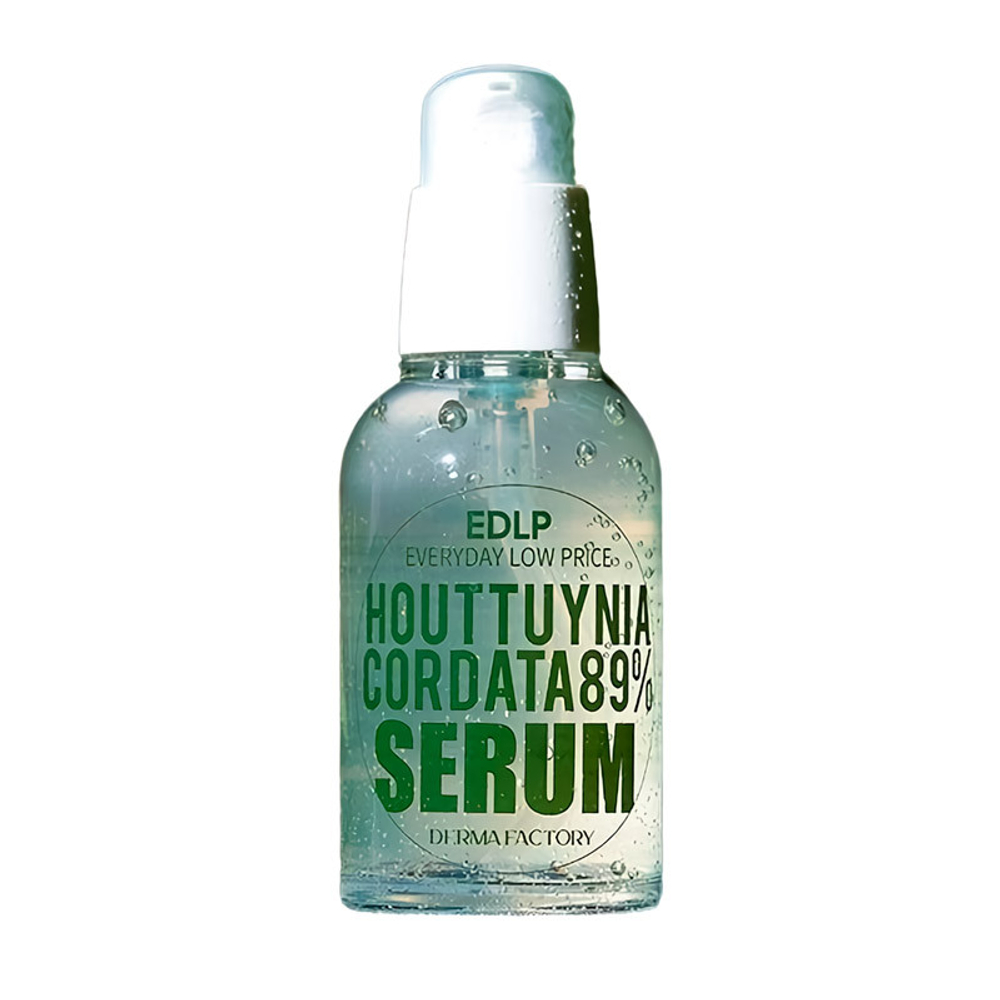 Сыворотка с экстрактом цветка хауттюйнии Derma Factory Houttuynia cordata 89% serum, 50 мл