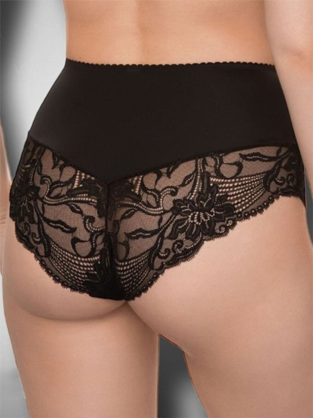 Женские трусики с высокой линией талии Laura (Размер: 48) (Цвет: пудровый)