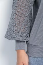 Блуза Арабелла (серая) Б11056 LT Collection