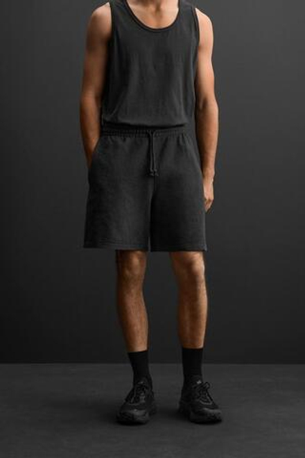 ZARA ШОРТЫ ИЗ ЖАККАРДОВОЙ ТКАНИ, ЧЕРНЫЙ