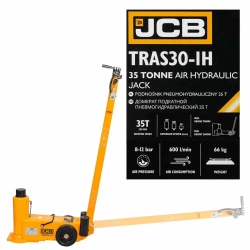 Домкрат подкатной пневмогидравлический в комплекте с удлинителями, 35т (h min 360мм, h max 910мм, 6 бар) JCB JCB-TRAS30-1H[из 2-ух частей]