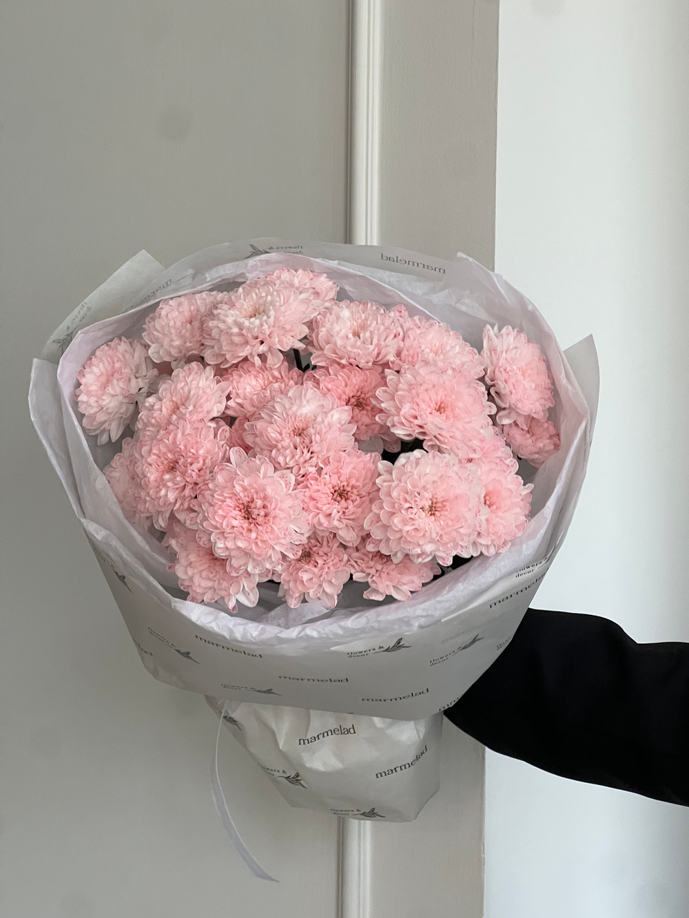 Букет из хризантемы в розовом оттенке