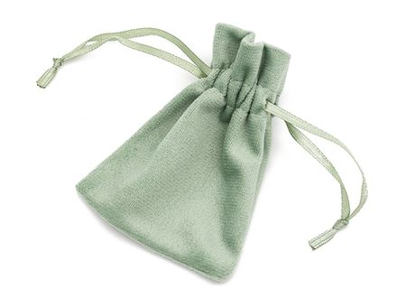 Мешочек для подарков бархатный 7х9см, мятный