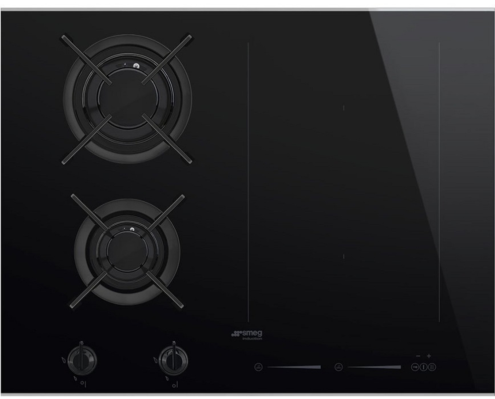Встраиваемая комбинированная варочная панель Smeg PM6621WLDX
