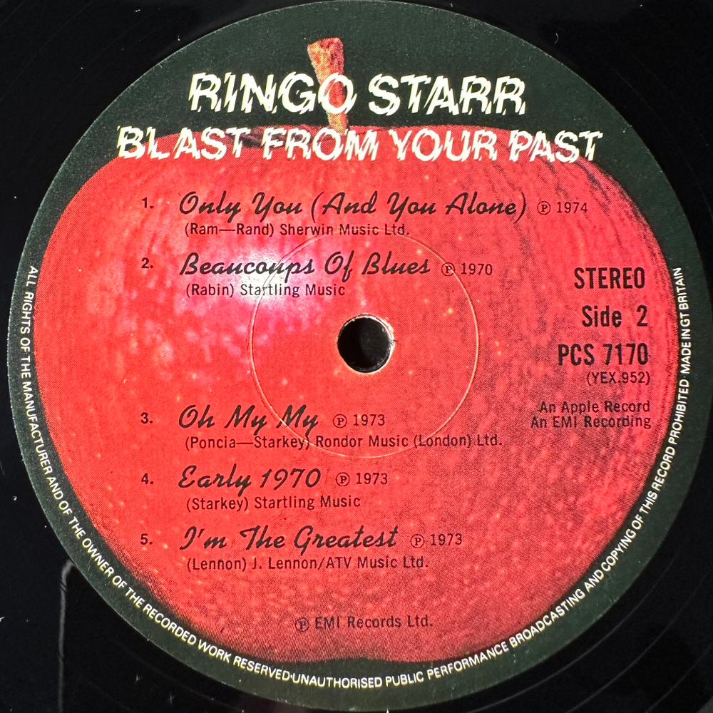 Ringo Starr ‎– Blast From Your Past (Англия 1975г.)