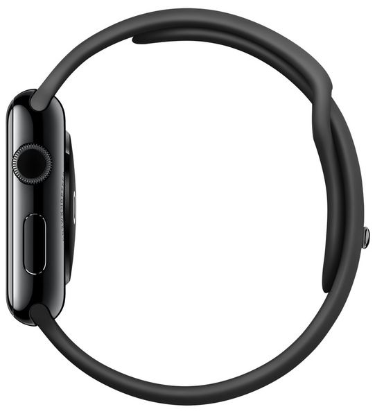 Apple Watch 42mm Space Black Stainless Steel Case With Black Sport Band