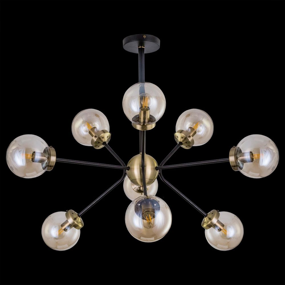 Citilux Планета CL105295 Люстра на штанге Бронза