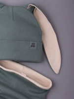 Шапка детская осенняя, с ушками