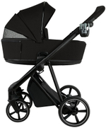 Детская коляска Roan Sol 2.0 3 в 1 с автокреслом Pituso Baesa Pro Black SLL/30/T Caviar Black/Black/руч.Black