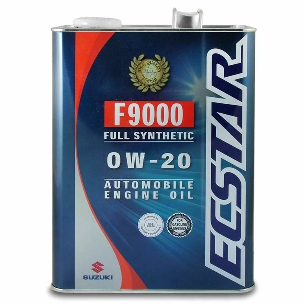 Моторное масло SUZUKI Ecstar F9000 0W-20, Синтетическое 4 л