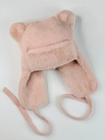 шапка зимняя вязаная с ушками ангора