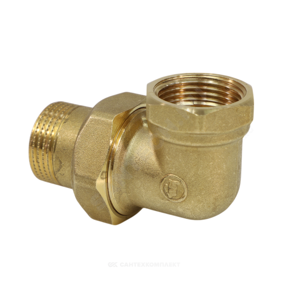 Соединитель латунь американка Ду 15 (1/2") угловой ВР/НР R19 Giacomini R19Y003