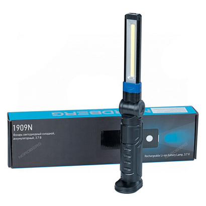 NORDBERG (1909N) Фонарь светодиодный, складной, аккумуляторный, 3.7 В